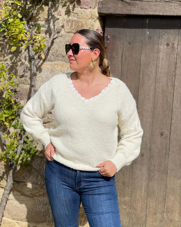 Pull beige Sybille