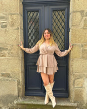 Charger l&#39;image dans la galerie, Robe taupe Abella
