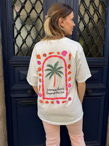 T-shirt blanc manches courtes Sea