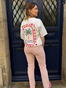 T-shirt blanc manches courtes Sea