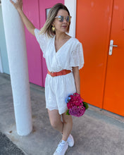 Charger l&#39;image dans la galerie, Combi short blanche Lea
